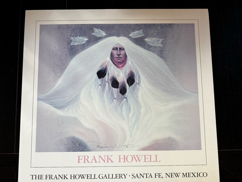 Frank Howell Gallery Print 1987 Hand Signed RIVER GENESIS 22×24 inch Santa Fe NM