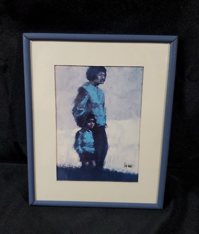 Aldo Luongo Father and Son Tiempos Viejos Vintage Small Art Print 1976