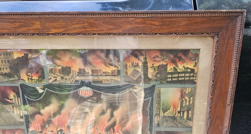 America's Great Fires 1905 Framed Lithograph gallery