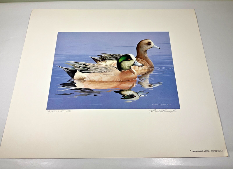William C. Morris Signed Waterfowl Conservation Duck Stamp Print 50 Years