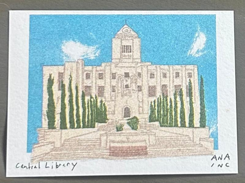New Anastasia Inciardi «Central Library» Mini Print