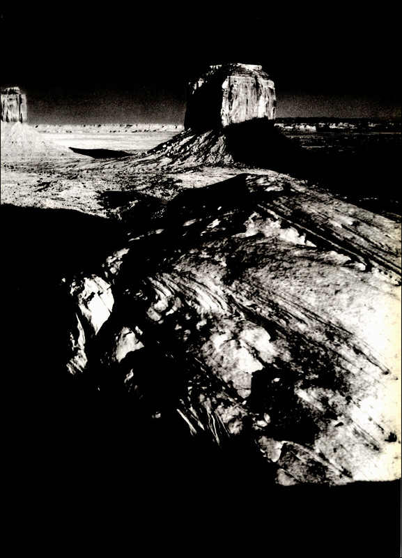 1975 Vintage Print Merrick Butte Monument Valley Image of Night Photograph Scene