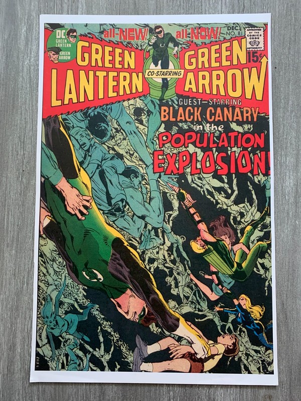 GREEN LANTERN #81 COVER 11×17″ Poster/Print FVF 7.0 Neal Adams 1st Omega Men