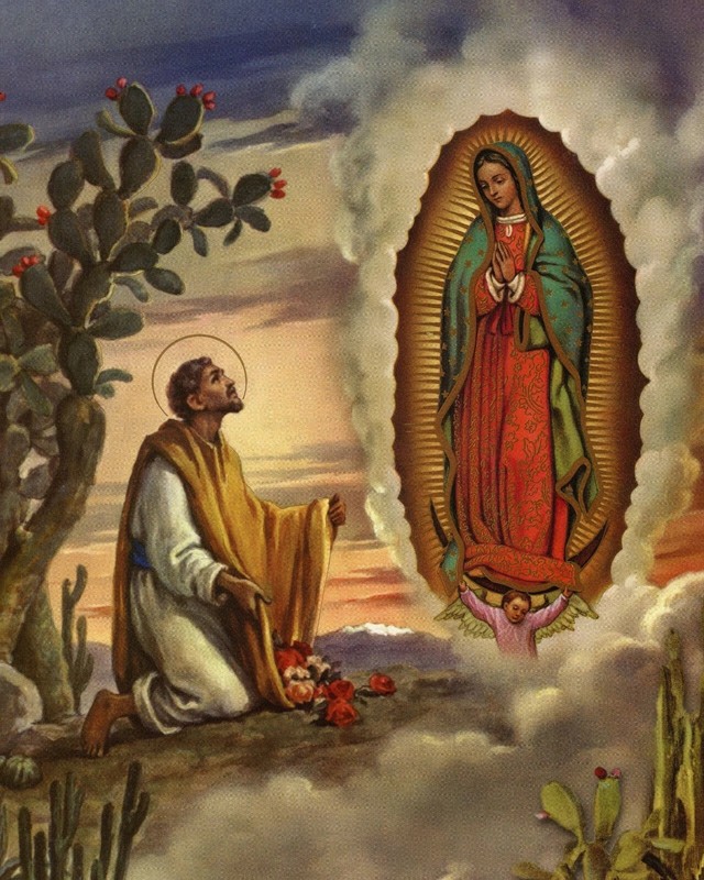 Catholic print picture- ST. JUAN DIEGO 11"X14" GLOSSY POSTER PRINT gallery