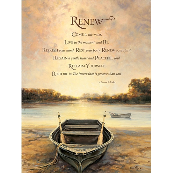Bonnie Mohr Renew Inspirational Art Print 12 x 16