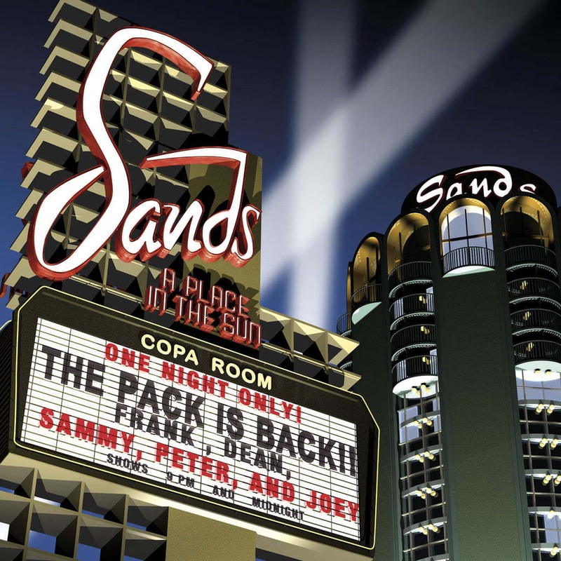 CASINO ART PRINT – SANDS by Anthony Ross RAT PACK LAS VEGAS Poster 32×32