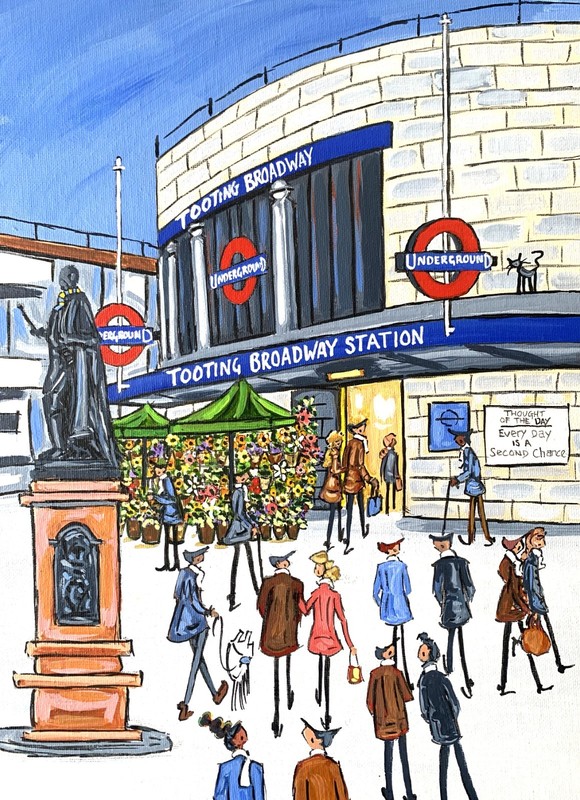 A4 Print New Tooting Broadway south London artist Dan