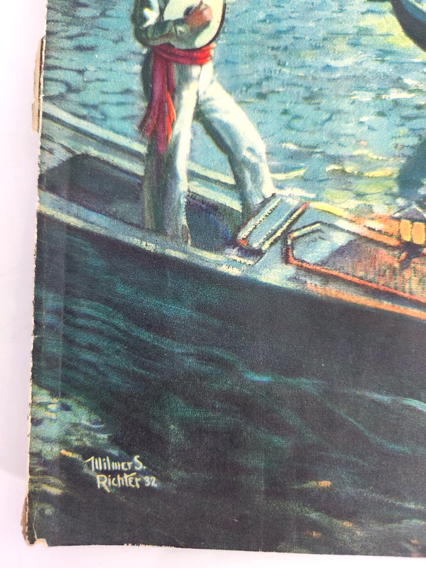 Venice Gondola The Etude Music Magazine Wilmer Richter Vintage 1932 Cover Only gallery
