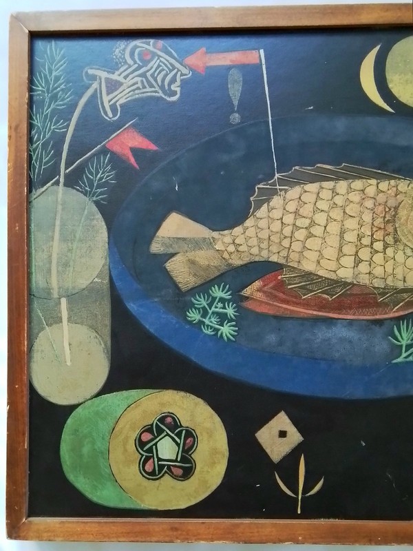 VINTAGE PAUL KLEE SERIGRAPH~"AROUND THE FISH"-LOOK ! gallery