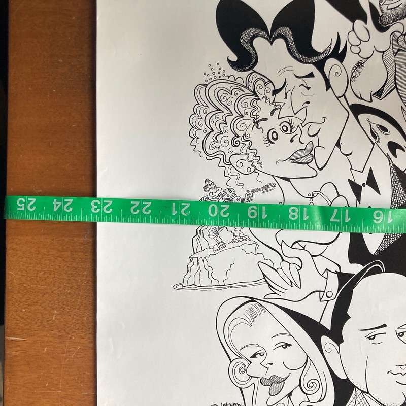 John York Hand Drawn MovieCharactures 23” x 31” Picture #44/300 Signed by Artist gallery
