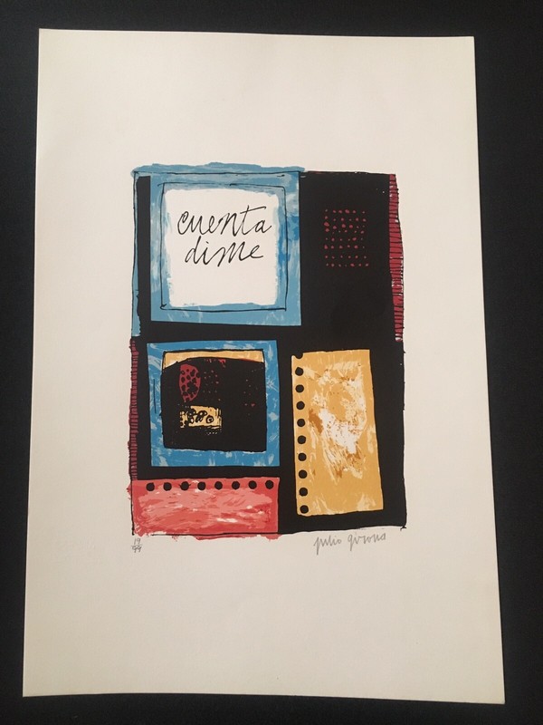 Serigraph by Julio Girona. Original Signed Cuban art