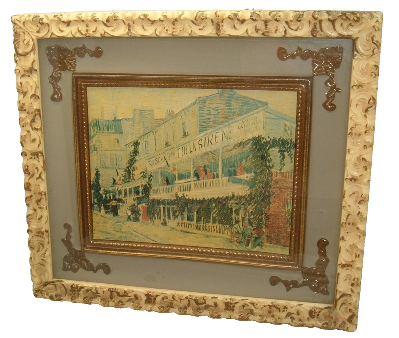Vtg Print Modern Masters The Four Seasons Framed 3D Plastic frame baroque shabby