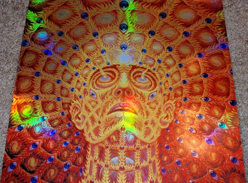 Alex Grey Oversoul Holographic Foil Serigraph Print S/# 333 Tool Poster Art gallery