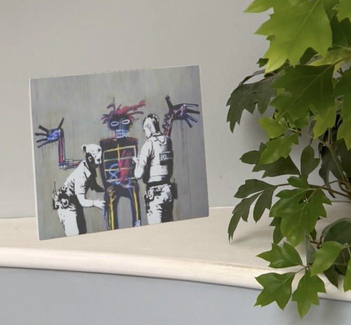 Banksy Mural Board Print 12.5×17.5cm Unframed