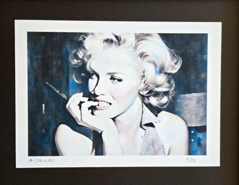 🔥ALEXANDER DULAC | MARILYN MONROE Hand Signed Authentic Print Edition X/25 COA gallery