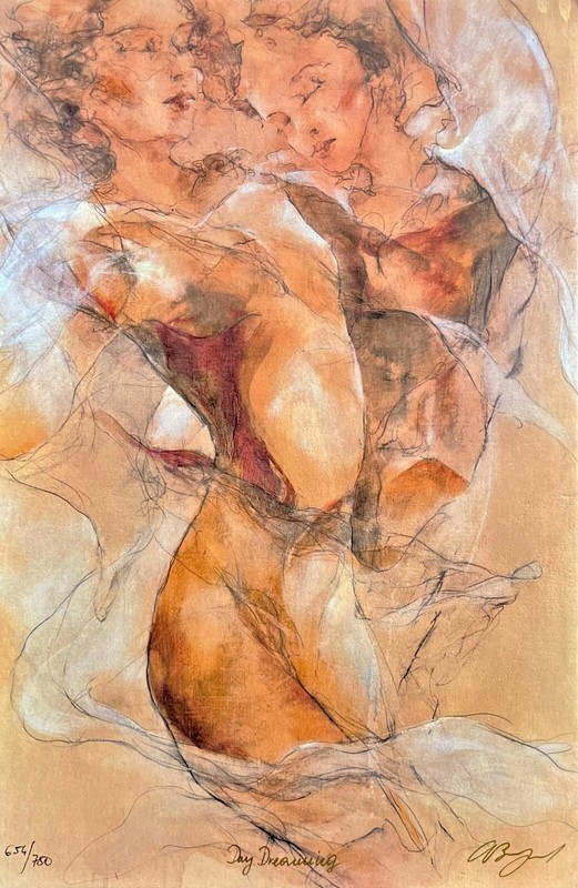 Gary Benfield DAY DREAMING Hand Signed Limited Edition Serigraph Art