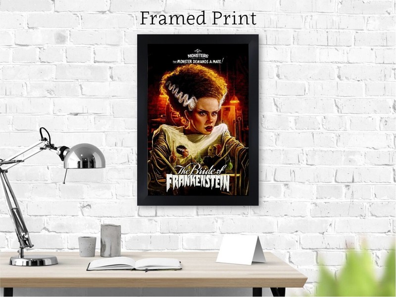 The Bride Demands Old Movie Poster Frankenstein Fine Art Print Original Reprint gallery