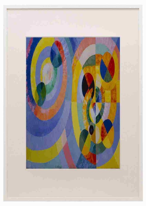 Delaunay Circular Forms Modernism A3 A4 Framed Print Picture