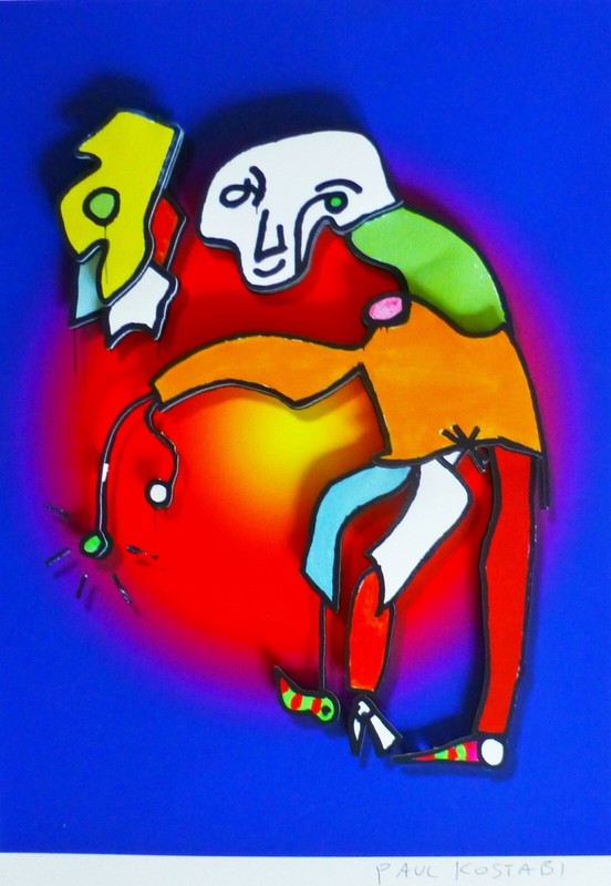 PAUL KOSTABI «Torque» 3D construction HAND SIGNED US ARTIST URBAN ART