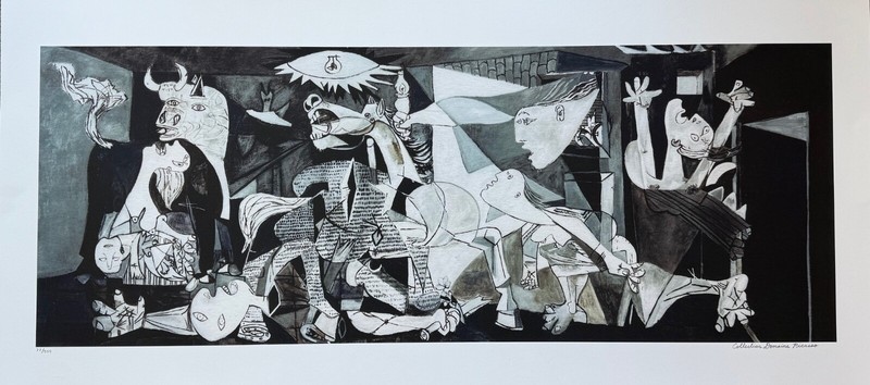 Pablo Picasso GUERNICA Estate Signed Limited Edition Giclee Art 24" x 48" gallery