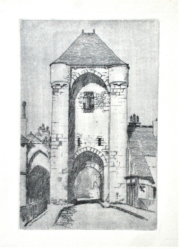 Lester Varian European Scene Etching (XIV)