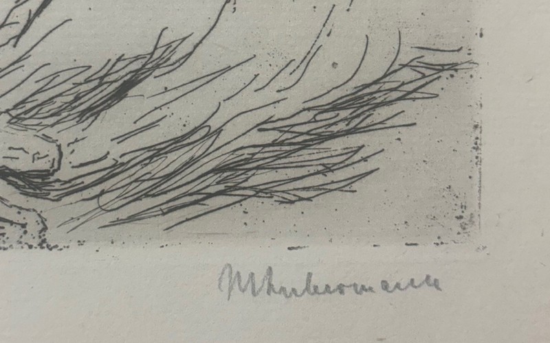 Rare 1909 MAX LIEBERMANN Sieben Radierungen Book w SIGNED SELF PORTRAIT Etching gallery