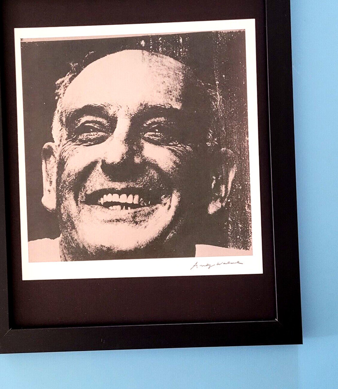 ANDY WARHOL + 1984 SIGNED ROBERT MOSES POP ART MOUNTED AND FRAMED +BUY NOW gallery