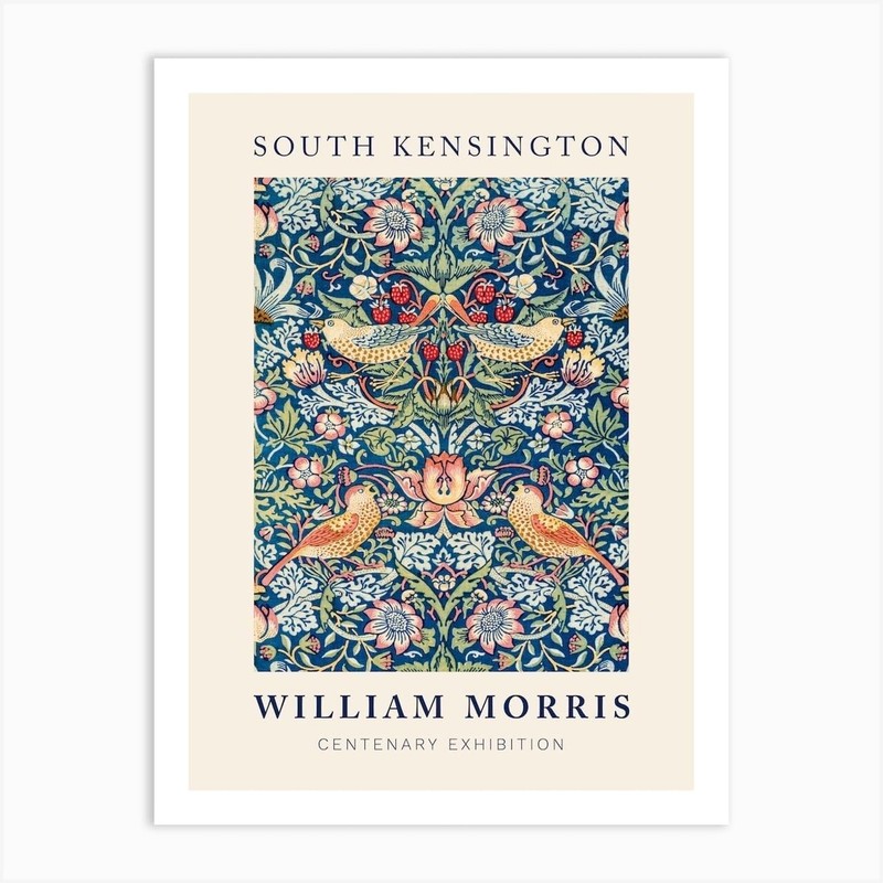 Fy! Wall Art Home Décor Prints William Morris Strawberry Thief Art 28×35.5cm