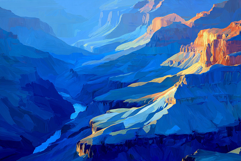Grand Canyon United States 36×24 Giclée Art Print Ltd 1/25 Signed COA Romble H20