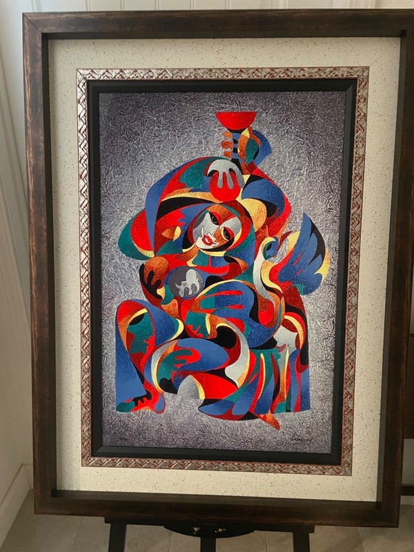 Anatole Krasnyansky Blue Swan 2016 30″x20″alum through dye sublimationSigned COA