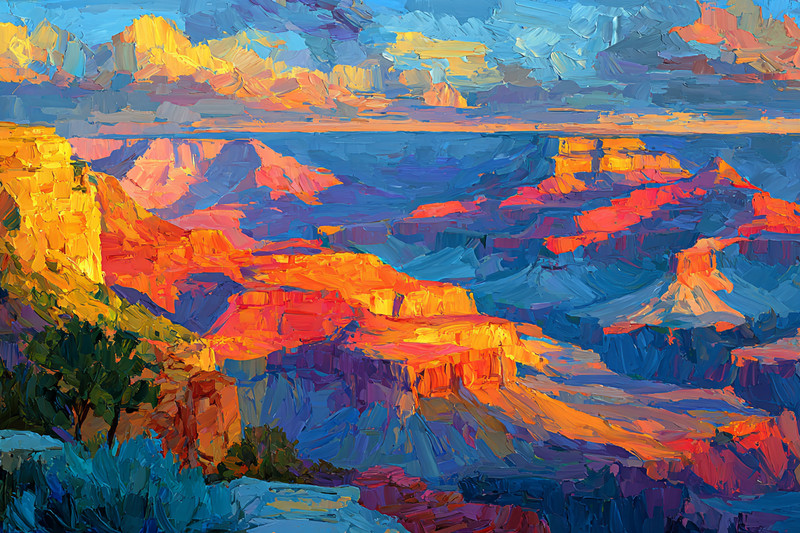 Grand Canyon United States 36×24 Giclée Art Print Ltd 1/25 Signed COA Rombley H1