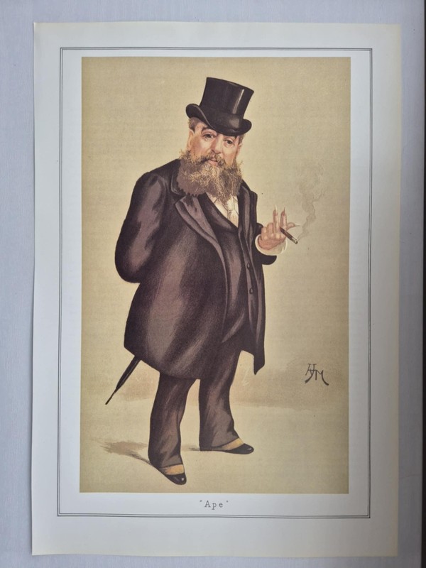 Vintage The Cricketers of Vanity Fair Print Carlo Pellegrini