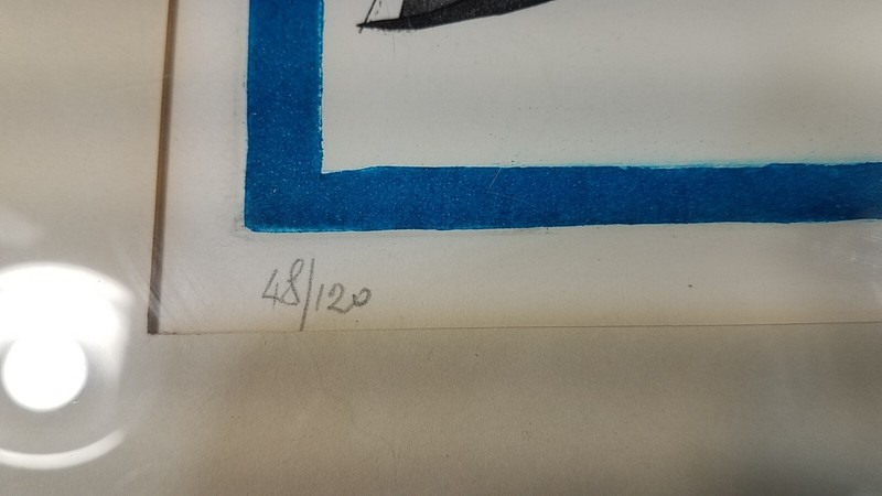1967 Achille Perilli MCM Geometrie Impossibili Hand Signed LE Lithograph Italy gallery
