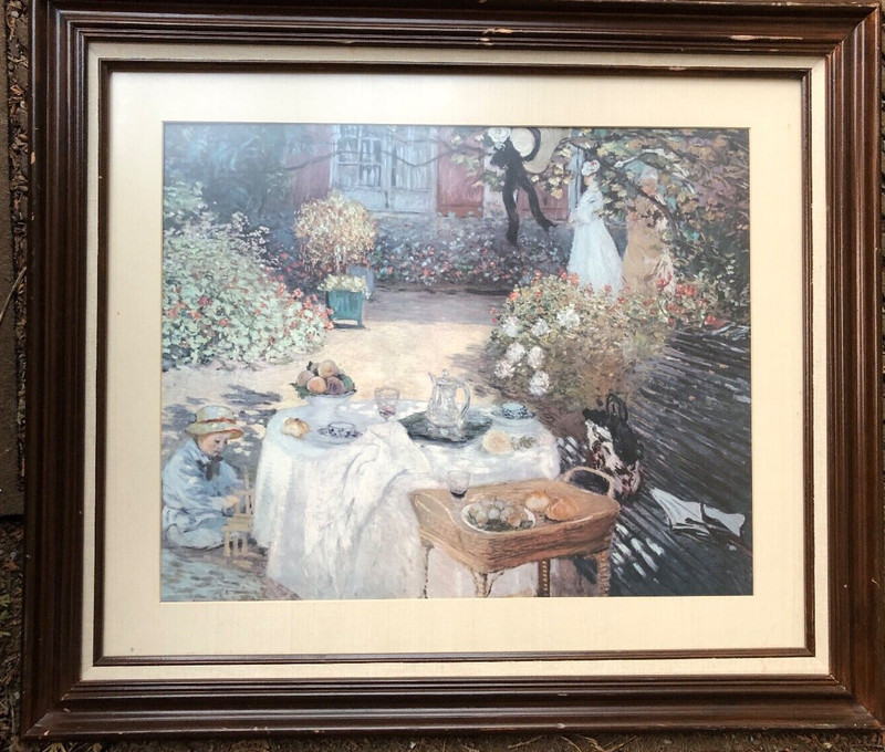 "The Luncheon" 1873 Lunch in the Garden at Argenteuil by Claude Monet