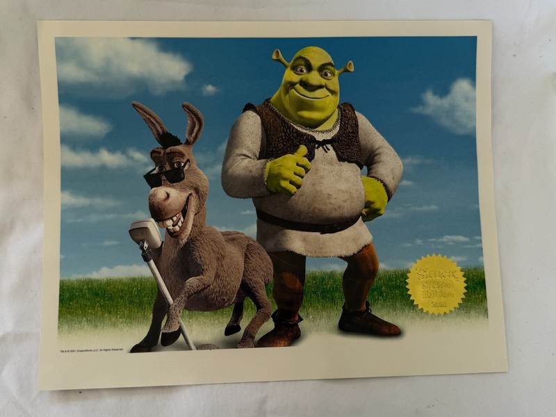 DreamWorks Shrek 2001 Limited Edition Animation Art Lithograph w/ COA