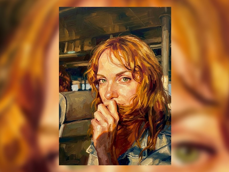 Female Portrait | Print on Matte Paper | Woman Face Wall Art gallery