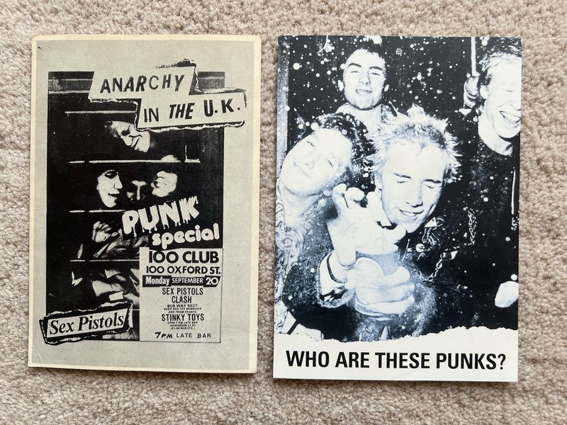 Sex Pistols 100 Club Vintage Postcards Clash Daily Mirror Free Post UK Punk Rock