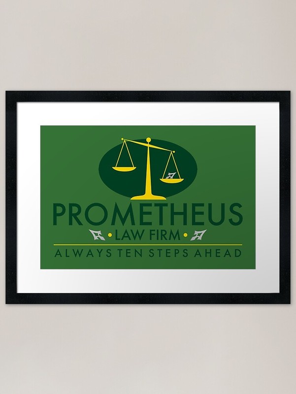 Prometheus Law Firm – Always Ten St Framed Wall Art Poster Canvas Print Picture