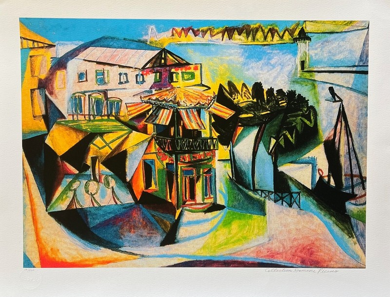 Pablo Picasso CAFE ROYAN Estate Signed Limited Edition Art Giclee 26″ x 20″