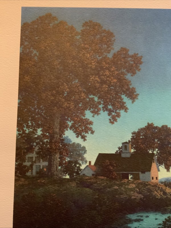 Maxfield Parrish’s “New Moon” - Unframed Commemorative Print 12”x 16” 1966 Mint gallery