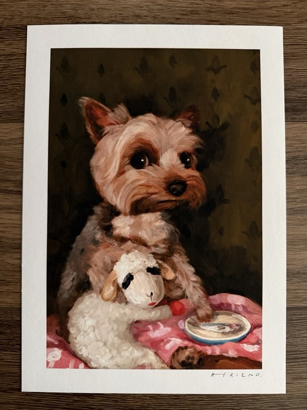 Alison Friend 'Ivy' Yorkshire Terrier Giclée Art Print Carbon Neutral