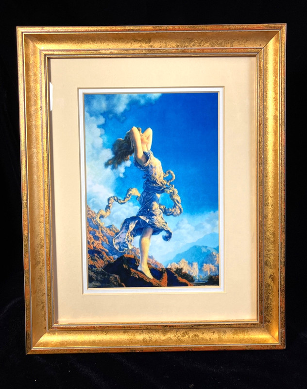 Maxfield Parrish Art Nouveau «Ecstasy» Framed Print 10×13 Beautiful Fantasy