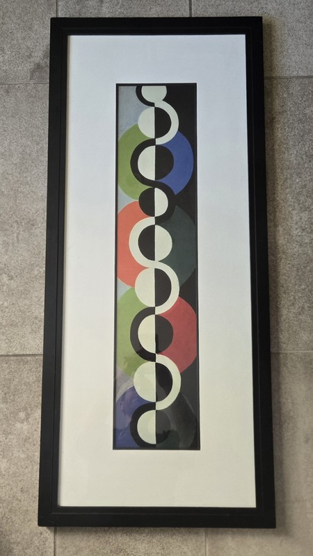 Robert Delaunay Endless Rhythm Framed Print Modern Orphist Art 42×18.5″