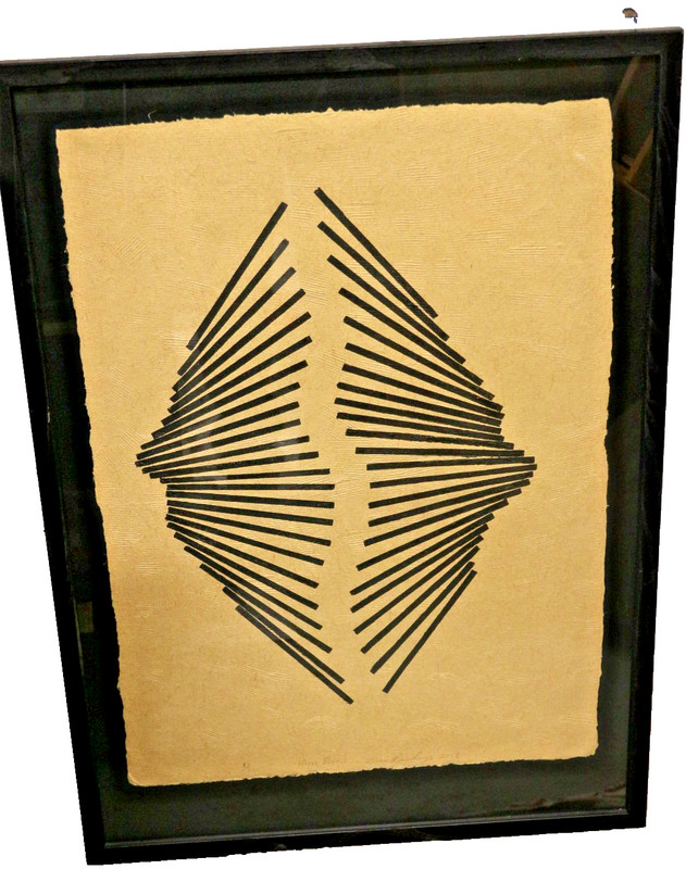 "French Roast" Relief Collagraph oil Based Ink on Yucatan Paper Donn Rawlings gallery