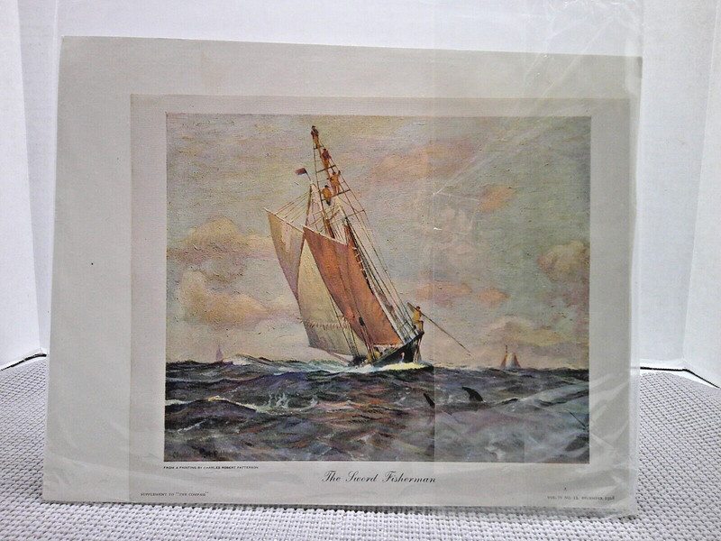 The Compass Dec. 1928 "The Sword Fisherman" Supplement Print Only Vacuum Oil gallery