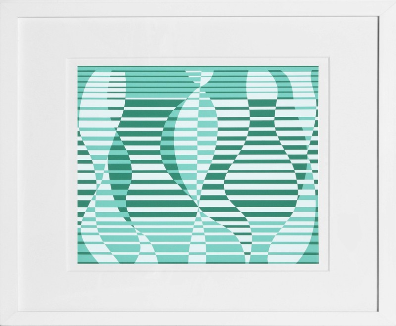 Josef Albers, In the Water – P1, F2, I1, Screenprint on Mohawk Superfine Bristol