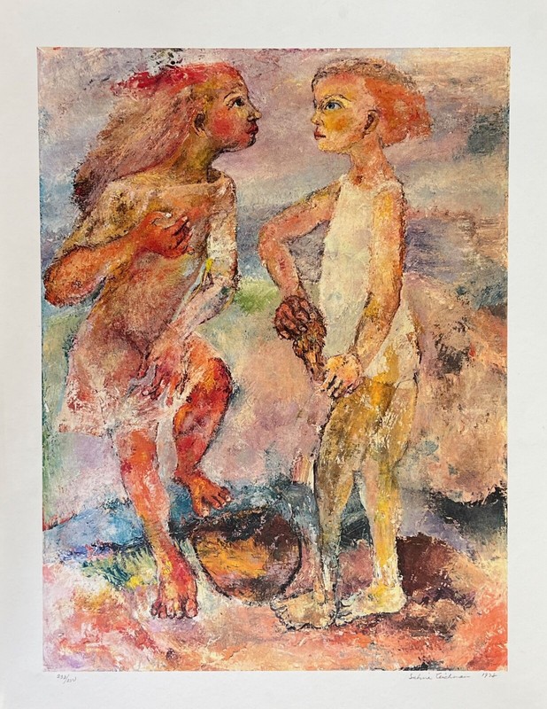 Sabina Teichman BEACH COMBERS Hand Signed Limited Edition Fine Art Lithograph gallery