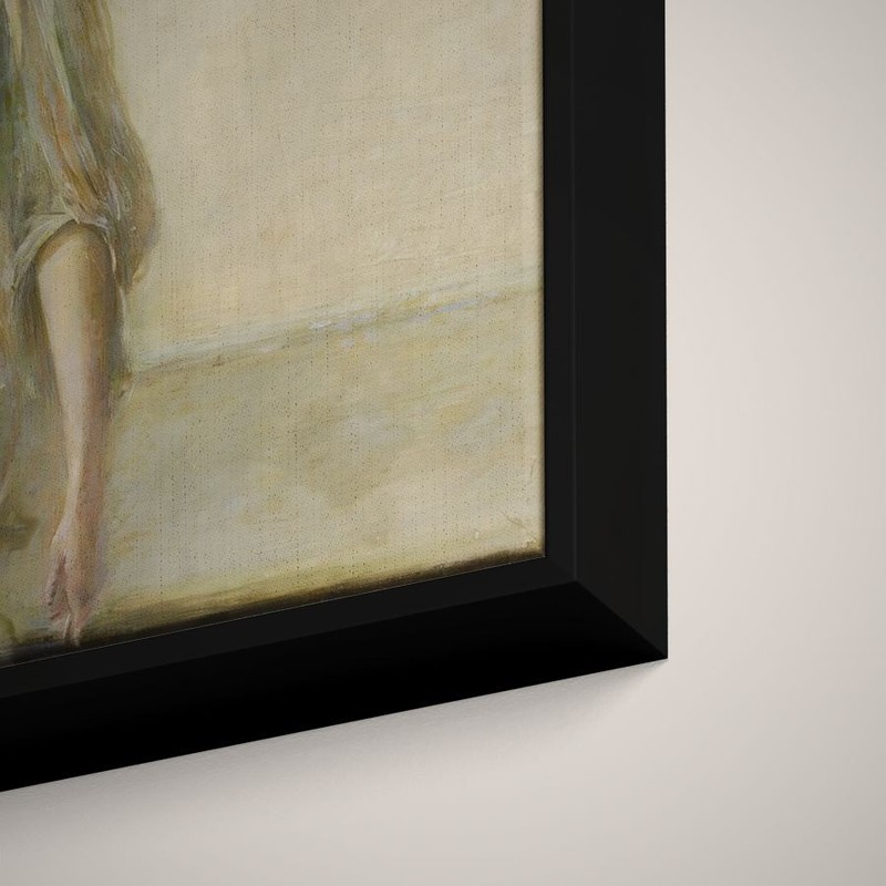 Thomas Wilmer Dewing - Lady With a Mask - Art Print on Paper or Canvas gallery