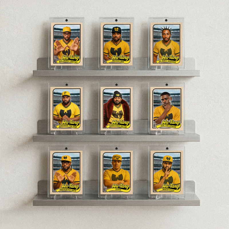 Wu Tang Clan Custom Trading Card Set of 9 By GLCCC Rza Method Man ODB Raekwon