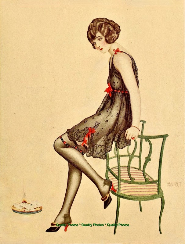 Pretty Woman Flapper 8.5×11″ Photo Print Alberto Vargas Ziegfeld Girl Pinup Art